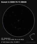 Zeichnung des Kometen C/2009 F6 Yi-SWAN