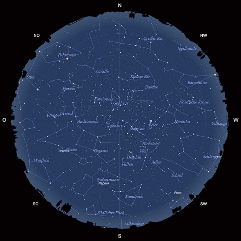 Der Sternhimmel im September 2014