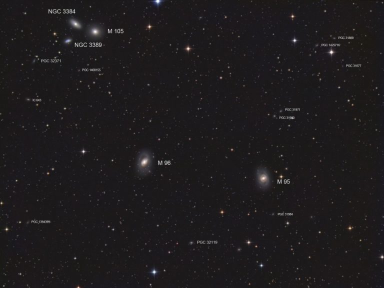 Die Galaxien Messier 105 und NGC 3384 SpreewaldSpechtler