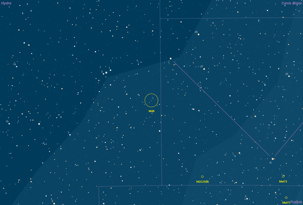 Aufsuchkarte Messier 48