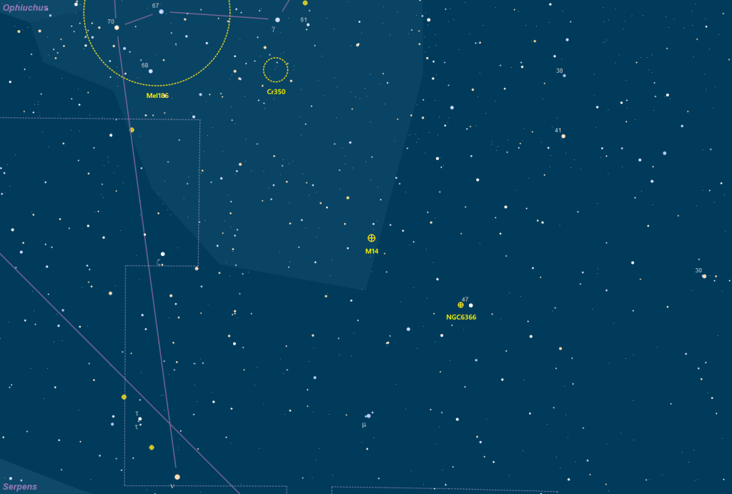 Aufsuchkarte Messier 14