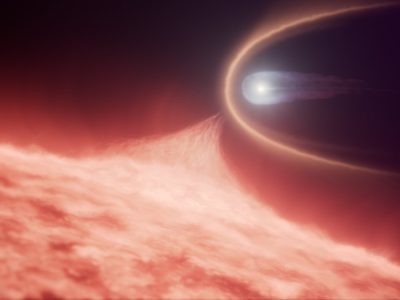 Merging white dwarf remnant (artist impression)