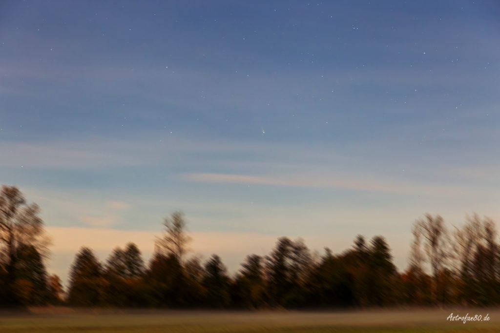 Komet Lemmon nachgeführt