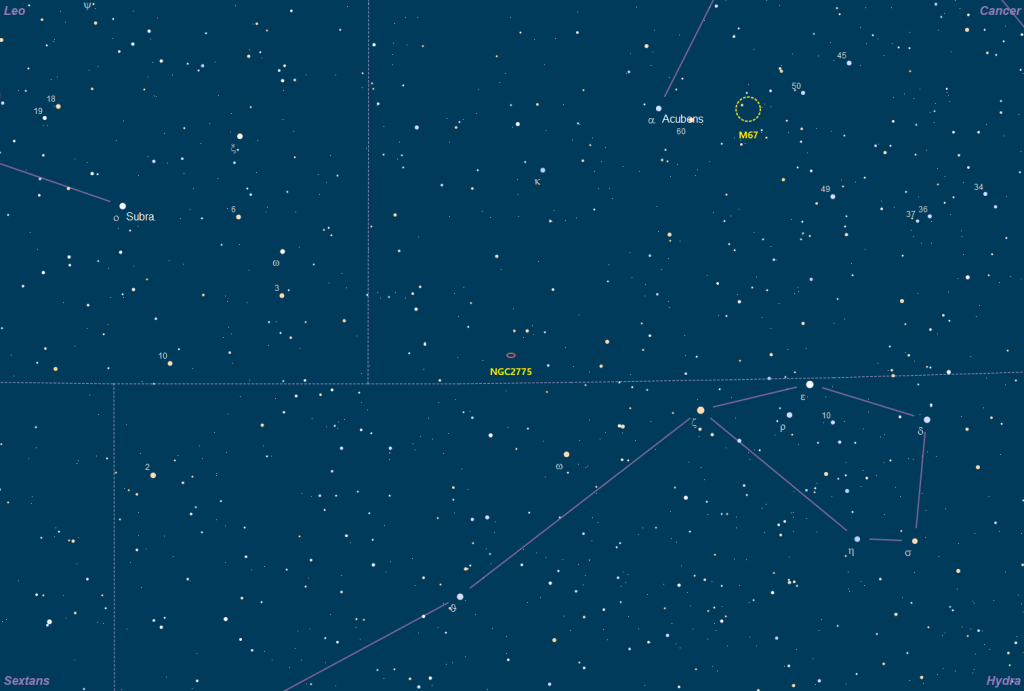 Aufsuchkarte NGC 2775