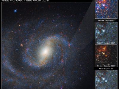 NGC 1637 (Hubble WFC3 and Webb NIRCam images)