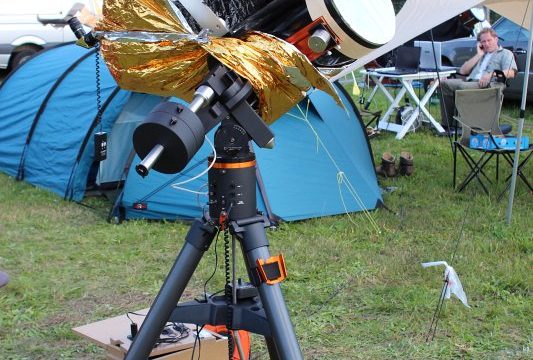 Teleskop mit Isolierfolie der NASA HTT2011-04