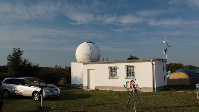 Die Elsterland-Sternwarte am Sonntagmorgen HTT2012-19