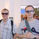 Für die neue 3D-Technik muss man auch Opfer bringen... IFA2009-07