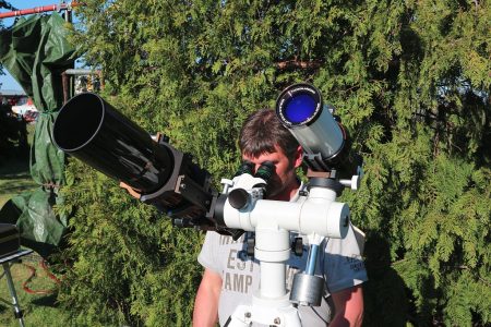 Thorsten beobachtet den Merkurtransit Merkurtransit-07