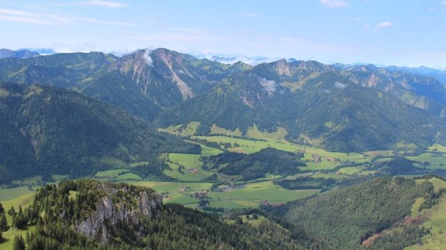 Blick vom Wendelstein auf das alpine Hinterland Urlaub2011-01