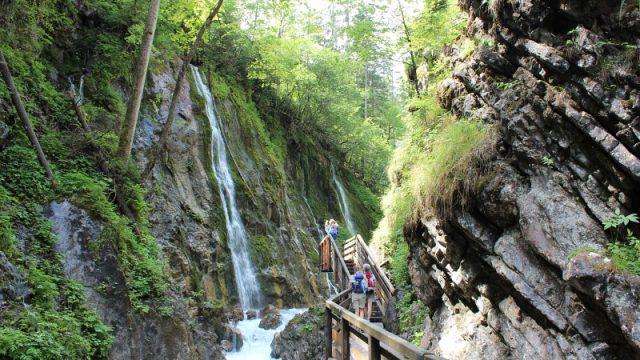 Wimbachklamm mit Wasserfall Urlaub2011-12