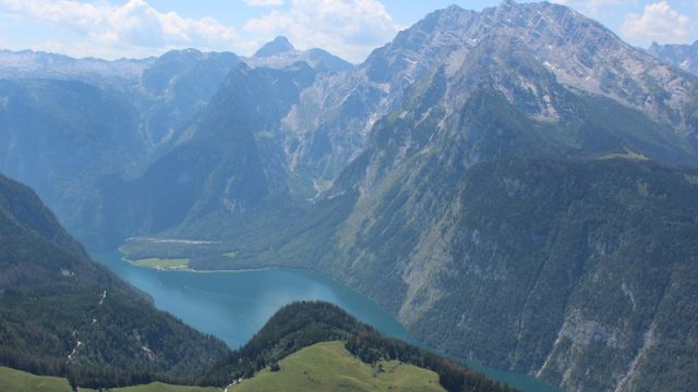Blick vom Jenner auf Watzmann und Königssee Urlaub2011-17