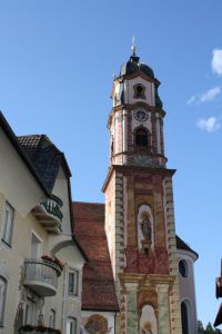 Die Kirche St. Peter & Paul in Mittenwald urlaub2009-02