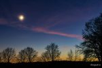Jupiter, Saturn und Mond am 18. Dezember 2020