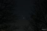 Jupiter & Saturn am 18. Dezember 2020 (Teleobjektiv 200 mm)