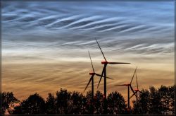 ausgeprägtes NLC Wellenmuster