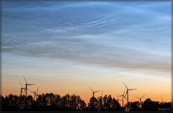 NLC in der fortgeschrittenen Morgendämmerung